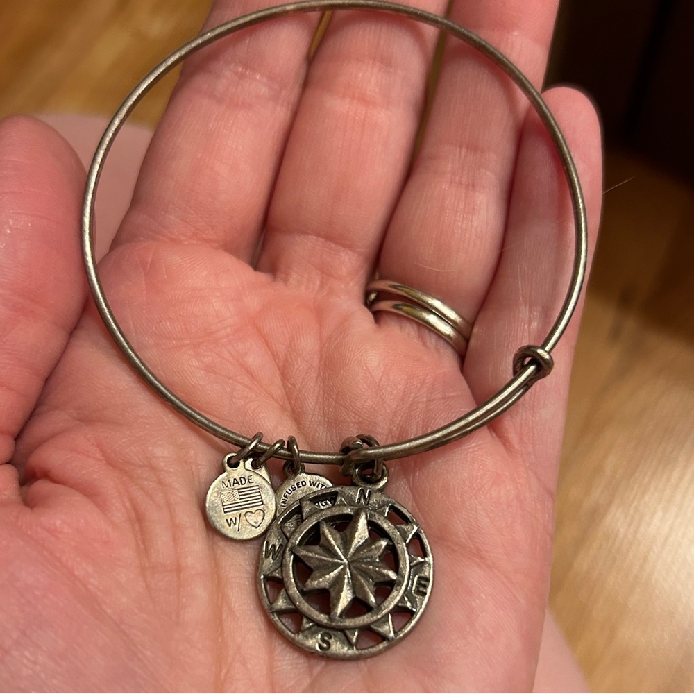 Alex & Ani N, S, E, W charm bracelet